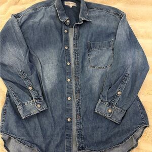Aritzia Denim Forum Classic Blue Shirt